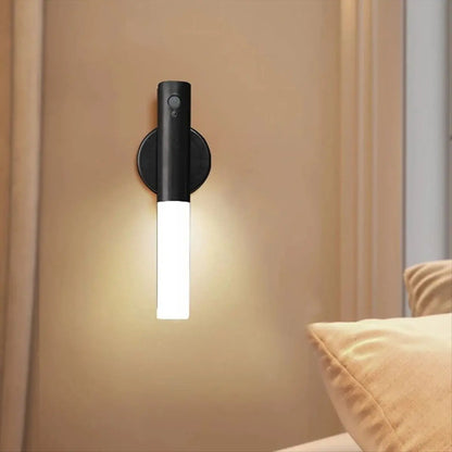 LED Corridor Wall Light Rechargeable Intelligent Human Body Induction Night Light Toilet Wall Induction Household White-AT30