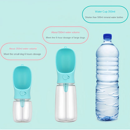 2 In1 Dog Cat Water Bottle with Storage Food and Water
